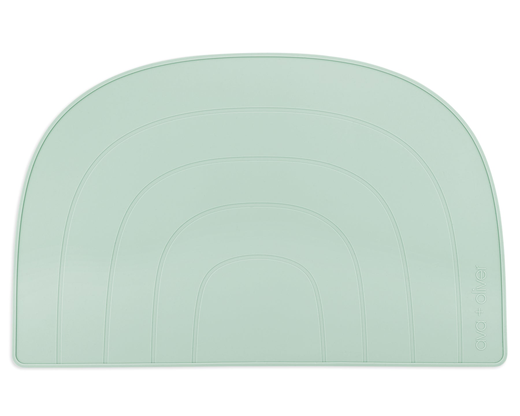 Ava + Oliver: Rainbow Placemat | Mint Ava + Oliver: Rainbow Placemat | Mint
